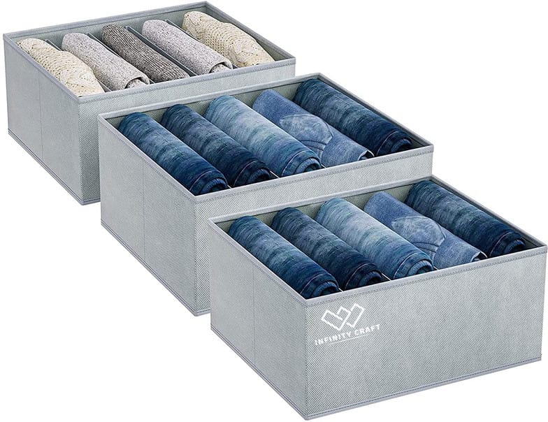 Multi-Purpose Wardrobe Organizer – 5-Grid Non-Woven Storage Box